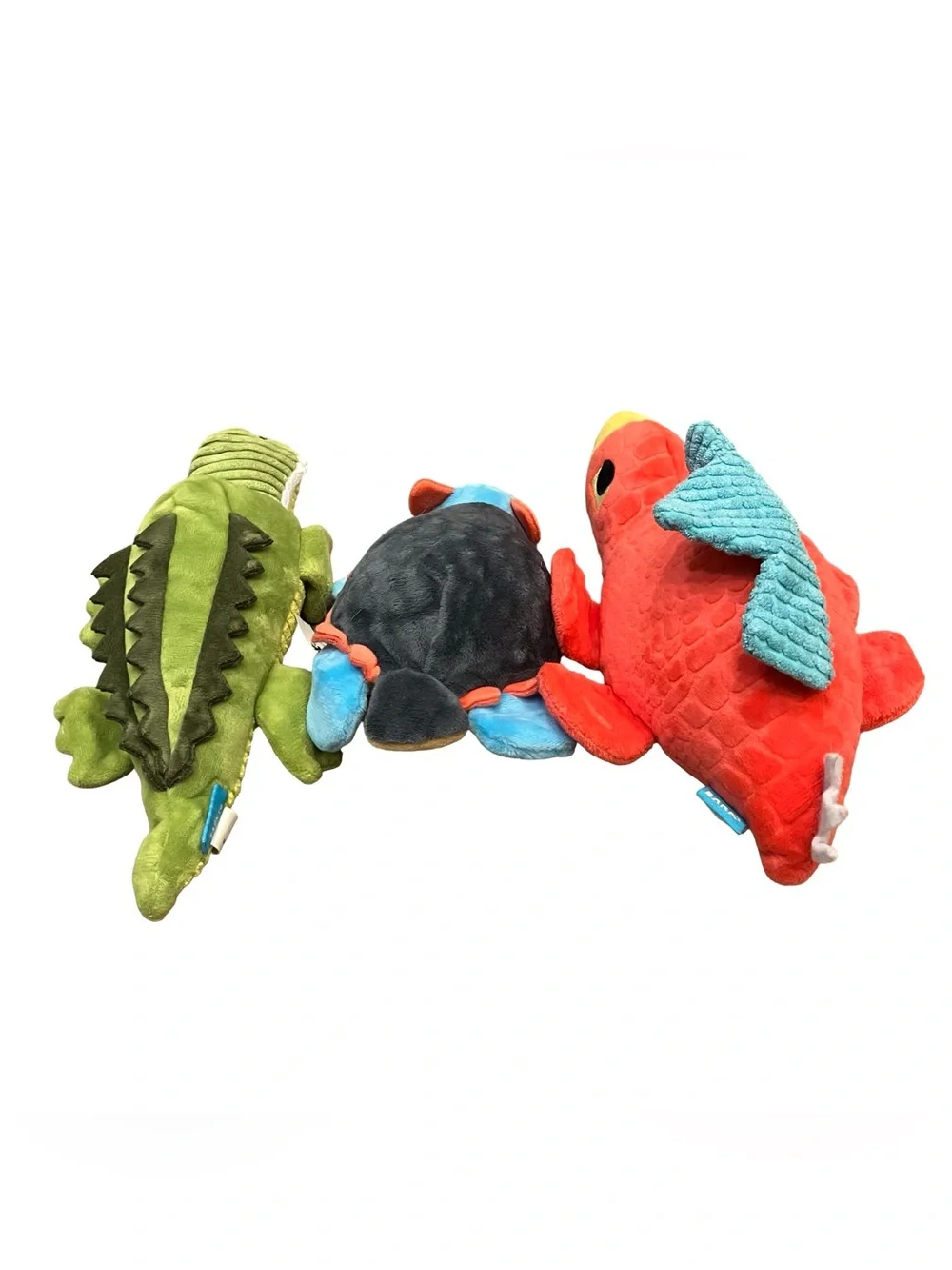 Bark Box Dawn Dogosaurus Stegosaurus Ankylosaurus Crocodile Dog Toy Plush Lot
